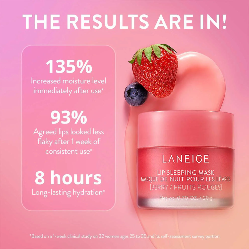 LANEIGE Lip Sleeping Mask Ex [Berry] Gift Set - 4 x 20g